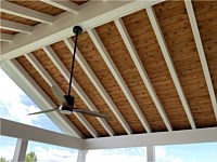 <b>Add visual appeal and create a focal point for outdoor entertaining on your new screened porch with the look of an exposed cedar ceiling</b>